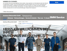 Tablet Screenshot of bmw-weissenfels.de
